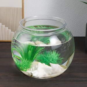 UPGRATOR Aquarium Tank Clear Desktop Betta Fish Tank for Home Decor 1Pcs