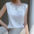 thumbnail image 2 of Timegard Camisoles pour Femmes Mode Tendance Col Rond Sans Manches Chandails Décontractés Hauts de Couleur Unie, 2 of 3