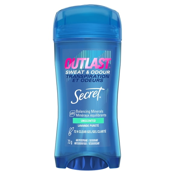 Secret Outlast Sweat & OdorClear Gel Women's Antiperspirant Deodorant, Unscented
