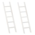 thumbnail image 4 of FENGGUIQU 2Pcs Decorative Wood Ladder Wooden Small Ladder Chic Design for Miniature Garden Collectors Display, 4 of 7