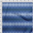 thumbnail image 3 of oneOone Cotton Poplin Blue Fabric Argyle Check Craft Projects Decor Fabric Printed By The Yard 56 Inch Wide, 3 of 4