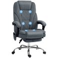 thumbnail image 1 of Vinsetto Chaise de Bureau de Massage, Chaise de Jeu Inclinable, Gris Foncé, 1 of 10