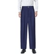 thumbnail image 1 of Boys Flat Front Dress Pants Adjustable Waist Front Pockets Straight Leg Fit Pants, 1 of 3