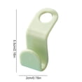 thumbnail image 2 of EGNMCR Hooks for Hanging Flocking Clothes Hanger Home Easy Hook Closet Organizer hang ger, 2 of 3