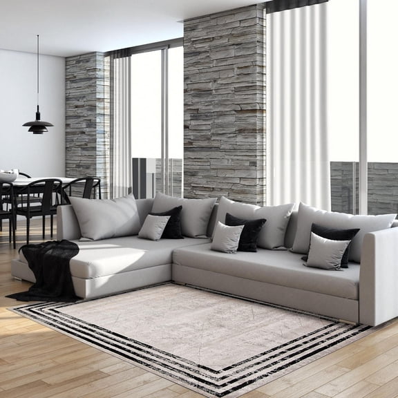 Tapis Moderne ECARPET pour Salon, Salle à Manger et Chambre à Coucher, Collection Pietra