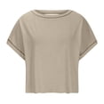 thumbnail image 4 of Hauts de Performance à Manches Courtes pour Femmes pour Gym Yoga et Tenue Décontractée - T-Shirts Courts Dos Ouvert, 4 of 6