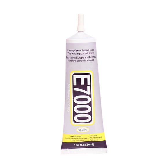 Tanjnj Clearance E-7000 Glue Clear for Rhinestone Crafts, Jewelry and Bead Adhesive E7000 Semi Fluid High Viscosity Glues for Clothes Shoes Fabric Cell Phones Screen Repair Metal Stone Nail Art Glass