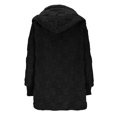 thumbnail image 4 of Yuyuzo Cardigans for Women Sherpa Fuzzy Open Front Fleece Hooded Jackets Winter Warm Outwear Soft Coats, 4 of 6