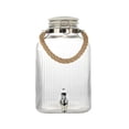 thumbnail image 1 of Hometrends Clear  Ribbed  Glass  Beverage Dispenser, 2 galllon,1 piece, 1 of 7