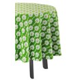 thumbnail image 3 of Vargottam Indoor/OutdoorRoundTablecloth 58 InchRoundTablecloth Imperméable à l'eau PatioTableCouleurs pour cour arrière CircularTable/Bbqs/Picnic -Light Green, 3 of 8