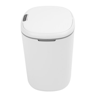 Sensor Trash Can, Multiple Opening Modes 18L 20cm Sensing Range Automatic Garbage Can Large Capacity with LED Light for Living Room