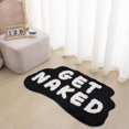 thumbnail image 1 of FPYWO Get Naked Bath Mat Black, 33.5x20 Inch Cute Get Naked Bathroom Rugs, Soft Non Slip Bath Rugs Funny Shower Floor Mat, 1 of 6