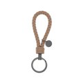 thumbnail image 1 of Leather Braided Woven Rope Keychain Lovely DIY Bag Hanging Pendant Exquisite Key Chain Car Keyring Holder Metal Jewelry for Men Apricot Color, 1 of 9