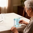 thumbnail image 4 of 7 Day Weekly Pill Organizer ABS PC Material 7 Stackable Compartments 4 Times a Day Morning Noon Evening Bedtime Medicine Storage Box, 4 of 4