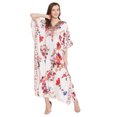 thumbnail image 1 of Robe Kaftan Longue Décontractée Ample à Manches Kimono pour Femmes Grande Taille, Tenue de Villégiature, Robe de Soirée, Fête, Été, Plage, Couvre-Maillot, 1 of 6