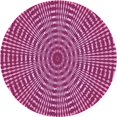 thumbnail image 1 of Ahgly Company Tapis d'Intérieur Ronds de Style Transitionnel Lavables à la Machine, Rouge Framboise, 7 Pieds Rond, 1 of 7