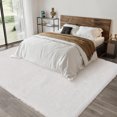 thumbnail image 1 of Hasoo 9' x 12' Large Area Rug High-Pile Plush Shag Rug Perfect for Living Rooms, Bedrooms, Dining Rooms, White, 1 of 7