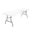 thumbnail image 1 of Cosco Deluxe 8 Foot X 30 Inch Fold-in-Half Blow Molded Folding Table, White, 1 of 9
