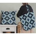 thumbnail image 5 of Soimoi Green Velvet Fabric Check & Geometric Print Fabric by the Yard 58 Inch Wide, 5 of 5