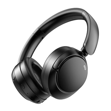 Hybrid Active Noise Cancelling Headphones -53dB, Bluetooth Headphones 5.4, 60H Playtime Wireless Earbuds, Bass Boosted by 90%, Clear Call, Comfort Fit Over Ear Headphones for Travel Home Office PC