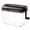 black, variant on HLONK Clearance!Office Home A6 Mini Manual Paper Shredder Desktop Hand Crank Document Shredder Blue A Crusher Clearance Sale!