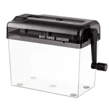 Kgfrsd Office Supplies,Office Desk Accessories,Desktop Hand Operated Office Home A6 Mini Manual Shredder,Mail Organizer,School Supplies,Home Office Essentials,Black