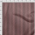 thumbnail image 4 of oneOone Polyester Spandex Dark Rose Brown Fabric Asian Block Craft Projects Decor Fabric Printed By The Yard 56 Inch Wide, 4 of 4