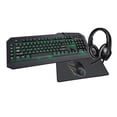 thumbnail image 1 of onn. ONA23HO011C Customizable Keyboard 7-Button Mouse Adjustable Headset Anti-Fray Mouse Pad 4-Piece Gaming Starter Kit, 1 of 5