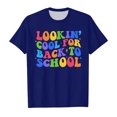 thumbnail image 3 of WEAIXIMIUNG T-Shirts de Sport pour Filles 10-12 Ans Rentrée Scolaire Imprimé Graphique Col Rond Manches Courtes T-Shirt Décontracté d'Été, 3 of 4