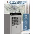 thumbnail image 4 of Ourlova 8000 BTU Portable Air Conditioners Cool Up to 350 Sq Ft 3 IN 1 Portable Ac Unit with Remote Control LED Display 24Hrs Timer Window Installation Kit Low Noise for Home Hotel Office, 4 of 7