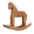 thumbnail image 3 of Rocking Wooden Horse Decor, Wooden Horse Toy Pine Material   Strong Sturdy  For Bedside Table For Bookrack For Table, 3 of 8