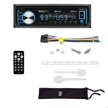 Boss Audio Systèmes 750BRGB Lecteur CD Bluetooth DIN Simple et Radio Stéréo pour Voiture