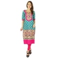 thumbnail image 1 of Phagun Kurta Bollywood de Designer Indienne pour Femmes Kurti Ethnique Tunique en Coton Robe, 1 of 5