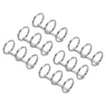 thumbnail image 1 of Unique Bargains 0.63' Dia. 3 Circle Detachable Metal Binder Rings Loose Leaf Rings, Silver Tone 6 Pack, 1 of 6