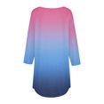 thumbnail image 5 of Pxiakgy Vente Chaude!! T-Shirts à Manches Longues Col Rond pour Femmes Printemps Automne Tie Dye Hauts Amples Tunique Décontractée Blouse Col Printemps Tunique Imprimée T-Shirts Hauts pour Femmes Rouge Pastèque m, 5 of 5