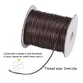 thumbnail image 3 of Unique Bargains Beading Thread Bracelet Weave Bead Craft Cord 2mm 78M/Roll (85-Yards) Decorative String, Dark Brown, 3 of 7