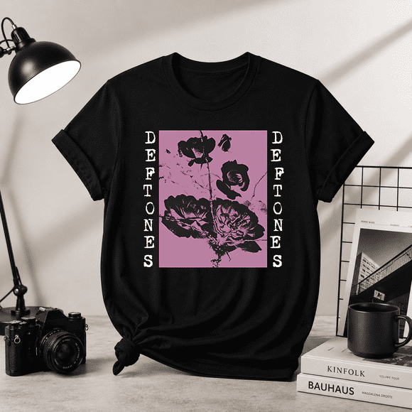 Deftones Rose Graphic Unisex T-Shirt - Alternative Rock Band Merch, S-5XL