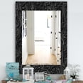thumbnail image 4 of Designart 'Obsidian Impressions 10' Miroir Moderne - Miroir Mural - 28x40, 4 of 4