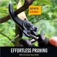 thumbnail image 3 of Pruning Shears, Hand Pruner Clean Cuts Safe Ergonomic Professional  for Heavy Duty Pruning with Sheath, 3 of 7