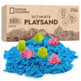 thumbnail image 1 of NATIONAL GEOGRAPHIC Play Sand - 24 LB Bulk Sand Kit with 6 Castle Molds (Blue) - A Fun Sensory Activity, 1 of 5