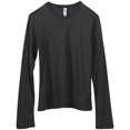 thumbnail image 2 of Bella Canvas Womens Jersey Long Sleeve Tee, L, Black, 2 of 4