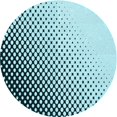 thumbnail image 1 of Ahgly Company Tapis Rond Lavable en Machine Intérieur Transitionnel Bleu Électrique, 3 Pieds Rond, 1 of 7