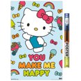 thumbnail image 1 of Hello Kitty - Happy Wall Poster, 22.375" x 34", 1 of 4
