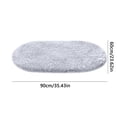 thumbnail image 2 of Maplenight Oval Bathroom Rugs Non Slip Washable 35x24in Soft Absorbent Bath Rugs Quick Dry Anti Mold Shower Rug for Bathroom Floor Tub and Shower Gray, 2 of 6
