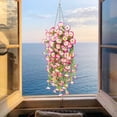thumbnail image 2 of JilgTeok 4 Packs Simulated Roses Artificial Flower Plastic Wrapping Plants Fake Flowers Vines for Home Garden Porch Yard Living Room Ceiling Spring Decoration Clearance, 2 of 8