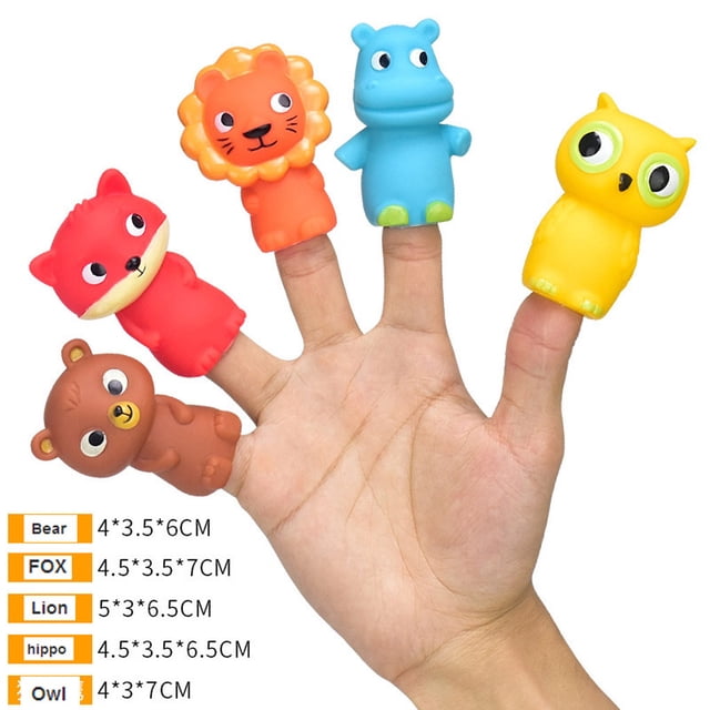Partheme Jouets Fantaisie 2 Unités Petits Jouets Marionnettes à Doigt Cadeaux de Fête 5 Pcs Multicolore