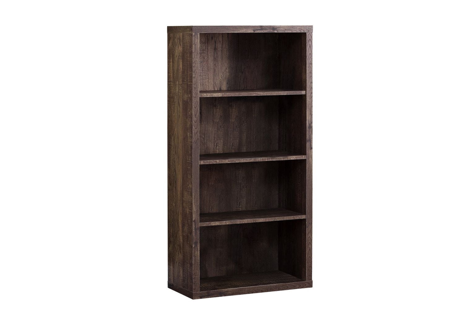 Monarch Specialties Bookshelf, Bookcase, Etagere, 5 Tier, 48"h, Office, Bedroom, Laminate, Brown, Contemporary, Modern