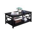 thumbnail image 3 of Convenience Concepts Town Square Coffee Table in Black Wood Finish, 3 of 4