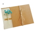 thumbnail image 2 of 1 Set Birthday Card Eye-catching with Artificial Flower Kraft Paper Baby Bridal Shower Thank-You Card for Children, 2 of 8