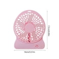 thumbnail image 3 of Small Desk Fan, Portable Electric Table Desktop Air Circulator Fans, Desktop USB Charging Fan Three Speed Adjustment Small Fan Silent Fan Portable Small Table Fan Suitable For Office And Bedroom, 3 of 6